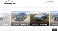Desktop Screenshot of longspeakautosales.com